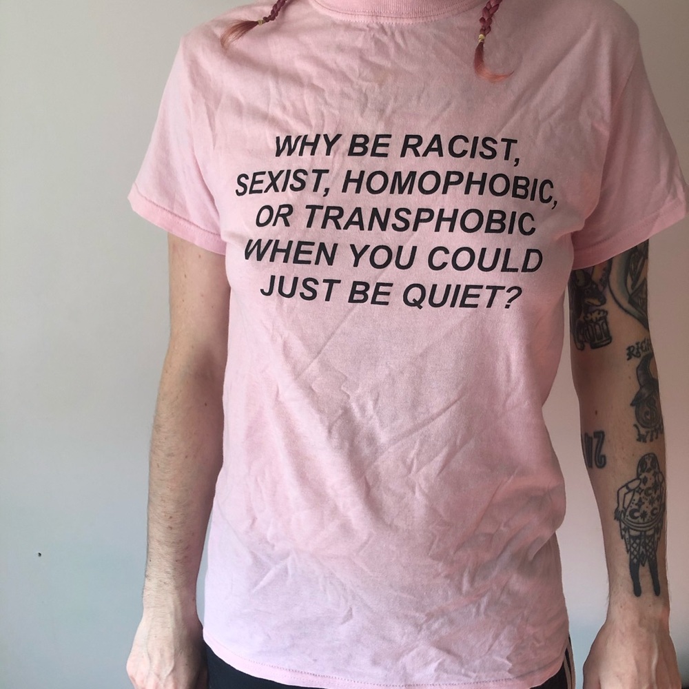 Stylish Green Box Shop Summer Pink Tee Shirt